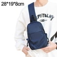 thumbnail image 2 of Hukapapa Sling Crossbody Mochila Bolso de hombro para hombres y mujeres, Mochila ligera con una correa Sling Bagblue, 2 of 6