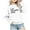 White, variant on TFEOQRY Children Girls Fashion Blouse Crewneck Sweatshirt Long Sleeve Pullover Tops