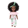 thumbnail image 1 of Baby Toy HUOGUO, pelo rizado africano negro, 35 cm, de vinilo, 1 of 1