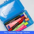 thumbnail image 2 of BAZIC Plastic Pencil Case Utility Storage Box, Glitter Bright Color, 24-Pack, 2 of 5