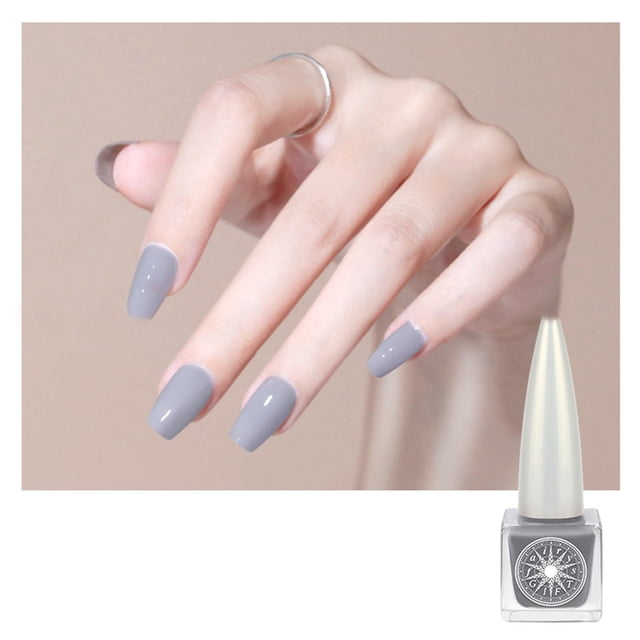 WIFKLSIIPG Water Based Nail Polish Micro Glue Quick Drying Non Baking Durable Non Peelable Student Sequins Fine Flash Manicure Set 7.5ml