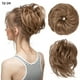 thumbnail image 1 of Zhuge Moño despeinado y desordenado, moño con pinza y peine lateral, coleteros sintéticos versátiles y ajustables para mujeres y niñas, castaño y rubio, 1 of 3