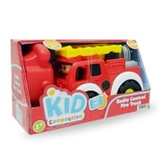 Kid Connection RC Fire Truck with Lights and Firefighter Figure, 2.4G, Ages 3+