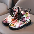 thumbnail image 5 of Otqutp Home Boots for Baby Toddler Girls Dress Boots Ankle Boots Boys and Girls Waterpoor Ankle Boots Side Zipper Booties Floral Print Short Boots(A,6-12 Months), 5 of 6
