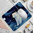 thumbnail image 2 of Polar Bear Mousepad 8.3x9.8 Inch Square Non-Slip Rubber Bottom Printed Desk Mat - Suitable for Office and Gaming, 2 of 6