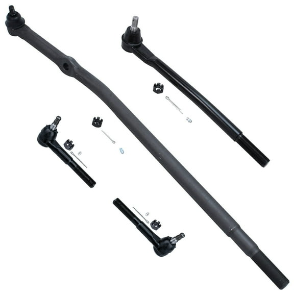 Detroit Axle - 2WD Front 4pc Tie Rods for 2000-2005 Ford Excursion, 99-04 F-250 F-350 Super Duty, 4 Tie Rod Ends 1999 2000 2001 2002 2003 2004 2005 Replacement