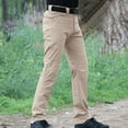 thumbnail image 3 of IYTR Mens Casual Pants Straight Leg Pants With Pockets Button Zipper Business Casual Work Trousers Solid Color Khaki XL, 3 of 6