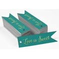thumbnail image 2 of Inkdotpot Real Gold Foil Love Is Sweet Wedding Tags Favor Hang Paper Tags 100 Pieces, 2 of 6