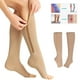 thumbnail image 3 of 2 calcetines de compresión con cremallera para mujeres y hombres medias elásticas con puntera abierta soporte para piernas el mejor soporte para correr atlético y ciclismo ANGGREK Otros, 3 of 8