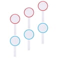 thumbnail image 3 of Miangastore 6Pcs Blank Scoreboard Handheld Scoreboard Dry Erase Answer Paddle White Board Single Sided Paddle, 3 of 8