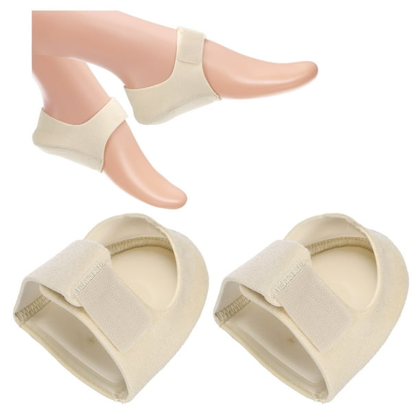 Protectores de talón Almohadillas ajustables para el talón Cierre de gancho y bucle Soportes para el talón Amarillo Pequeño
