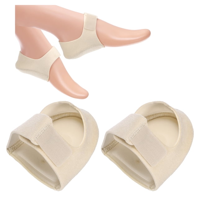 Protectores de talón Almohadillas ajustables para el talón Cierre de gancho y bucle Soportes para el talón Amarillo Pequeño