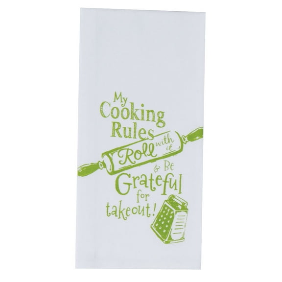 Cooking Rules Kay Dee Designs Krinkle Flour Sack Towel - 18 in x 26 in