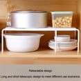 thumbnail image 6 of Hzrsly Retractable Space Saving Shelf for Kitchen Organization, Multifunctional Adjustable Storage Rack, Easy to Clean & Modern Design for Kitchen Supplies and Tableware, 6 of 6