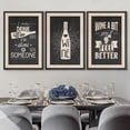thumbnail image 3 of wall26 Framed Canvas Print Wall Art Set Duotone Retro Mid-Century Wine Posters Drinks &amp; Cocktails Food Photography Realism Decorative Contemporary for Living Room, Bedroom, Office - 16"x24&q, 3 of 5