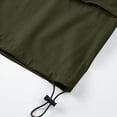 thumbnail image 3 of Axiiglly Cargo Shorts for Men Drawstring Elastic Waist Zipper Pockets Below Knee Twill Chino Hiking Shorts, S-2XL, 3 of 6