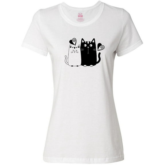 Inktastic Valentines Day Cat Couple Women's T-Shirt