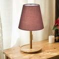 thumbnail image 4 of PENIKOKO 2Pack Farmhouse Lampshade Coffee Fabric Light Diffusion Round Bell Shape for Dining Room Decor, 4 of 8