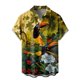 thumbnail image 2 of Camisas gráficas con estampado completo de flores tropicales para hombre, camisas casuales con botones para vacaciones, camisas hawaianas para la playa, blusas sueltas de manga corta para hombre, 2 of 4