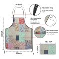 thumbnail image 3 of Pioneer Flower Floral Print Pattern Apron-Garden Aprons for Women with Pockets-Cotton Linen Waterproof Kitchen Cooking Gardening Aprons Adjustable for Kitchen,Cooking,BBQ and Salon 33x27 Inch, 3 of 7