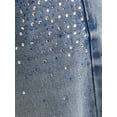 thumbnail image 6 of Justice Girls Wide Leg w/ Rhinestones Jeans, Sizes 6-18, Slim & Plus, 6 of 6