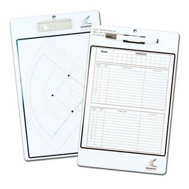 Baseball/Softball Coach's Board Dry Erase. With Eraser & Marker. A091