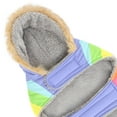 thumbnail image 5 of HDE Dog Puffer Jacket Fleece Lined Winter Coat with Harness Hole Pastel Rainbow S, 5 of 7