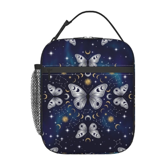 Butterfly Lunch Bag, Reusable Lunch Box Insulated For Keeping Food Cold, Suitable For Work, Office, And Picnic Travel