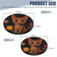 thumbnail image 2 of Electric Stove Burner Covers,4 Pcs Round Gas Burner Cover,8 and 10 Inch,Pointillism - inspired Cat and Flowers, 2 of 7
