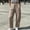 #0450-Beige, variant on Womens Summer Linen High Waist Drawstring Wide Leg Pants with Pockets Loose Casual Trousers Bottoms for Daily Beach