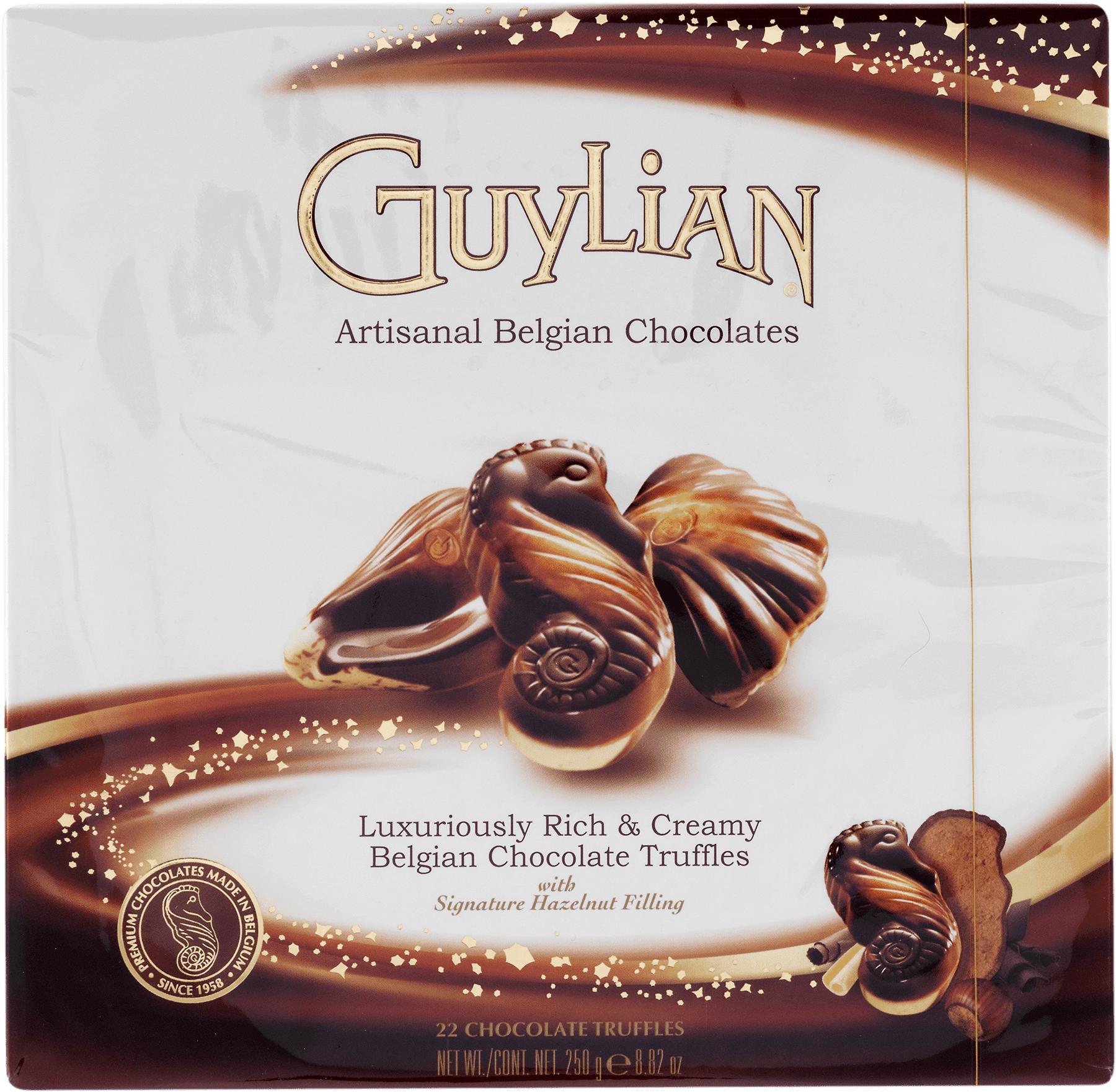 Guylian Belgian Seashell Truffles with Hazelnut Filling Chocolate