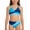 Blue, variant on Girls Swimsuits Bikini Color V Neck Teen Girl Swimsuit Two Piece Cut Bathing Two Piece Bikini Sets Sizes 13-14 Years