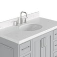 thumbnail image 6 of Ariel Stafford 42 Inch Single Oval Sink Bathroom Vanity With Carrara White Quartz Countertop 1.5 Edge In Grey, 6 of 9