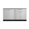thumbnail image 1 of NewAge Products Armoire de Cuisine Extérieure en Acier Inoxydable, Ensemble de 2 Pcs avec Armoire à 2 Portes et Armoire de Bar, 1 of 11