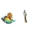 thumbnail image 1 of figura de caracola,Figura de caracola de vidrio soplado a mano,adorno marino,Figura de escritorio,Figuritas africanas,artesanías,artículos de escritorio coleccionables,Estatua de dama, 1 of 8