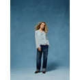 thumbnail image 7 of Time and Tru Women's High Rise Straight Leg Cuffed Jeans, 29" Inseam, Sizes 2-20, 7 of 7