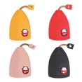 thumbnail image 1 of 4 PCS PU Leather Creative Pull Out Cute Large Capacity Car Key Case,Car Keychain, 1 of 7