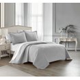 thumbnail image 2 of NY&C Home Ridge 7-Piece Quilt Set Contemporary Y-Shaped Geometric Pattern, King, Grey, 2 of 4