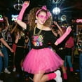 thumbnail image 7 of Alaiyaky 80s Costume Accessories Set for Women – 80s Fnacy Dress Outfit with 'I Love The 80s' T-Shirt, Tutu Skirt, Neon Accessories for 1980s Theme Party, Hen Do, Festival, 7 of 7