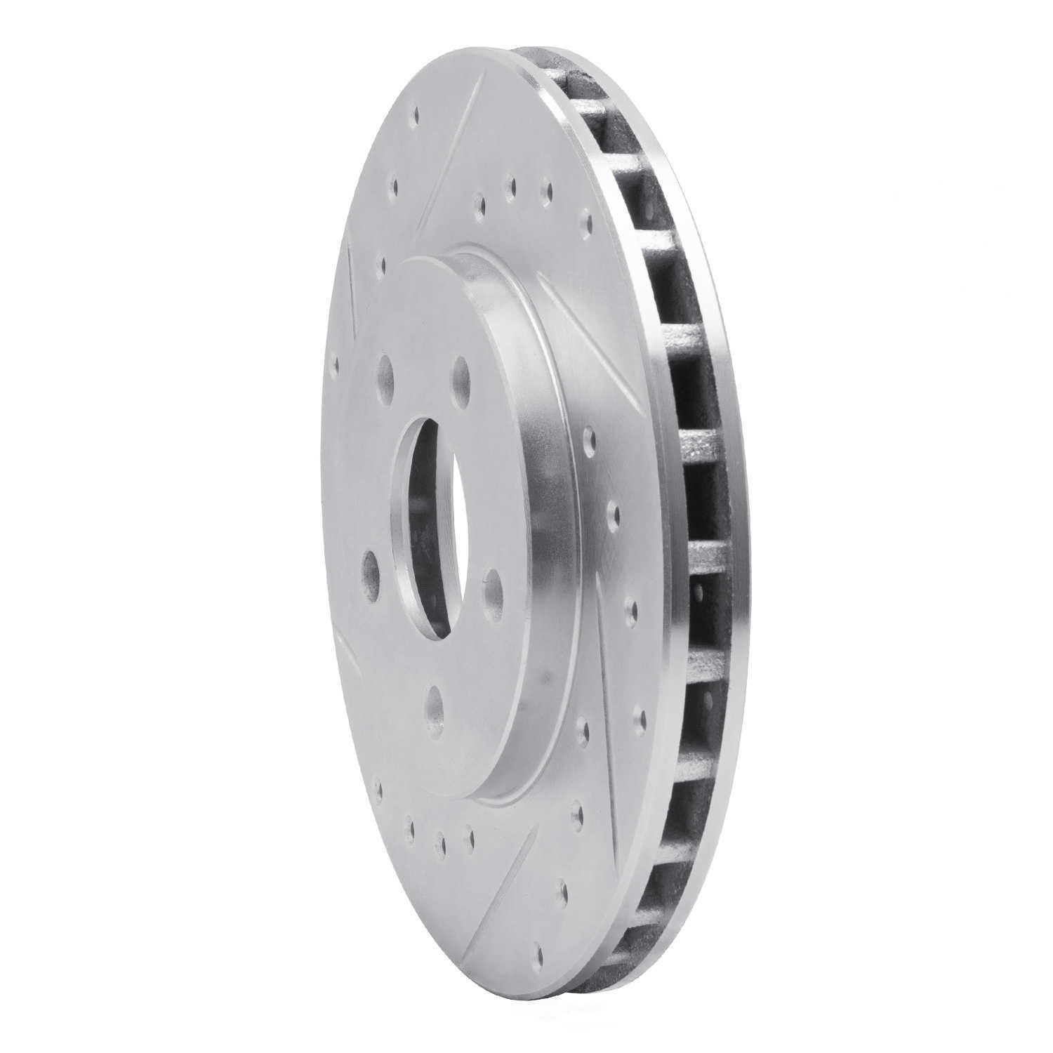 Dynamic Friction Company 631-40046L DFC Brake Rotor - Drilled And Slotted - Silver