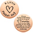thumbnail image 1 of Token de Abrazo de Bolsillo MIXJOY Positividad Inspira Recordatorio Oro Rosa, 1 of 7