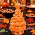 thumbnail image 4 of Halloween Decorations, 8 Inch Lighted Resin Pumpkin Tree, Vintage Jack O Lantern Pumpkin Lamp, LED Pumpkin Lights, Indoor Tabletop Halloween Decor for Home Party, 4 of 5
