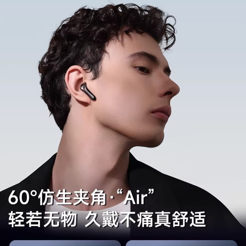 SoundPEATS Air5 Lite Wireless Earbuds, Semi-In Ear Bluetooth Headphones with Lightweight Comfort, for Sports/Running & Gaming