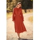 thumbnail image 4 of Vestido PRETTYGARDEN 2025 Primavera Otoño Midi Rojo Ladrillo XXL, 4 of 8