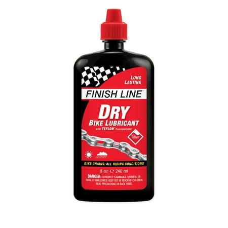 Finish Line DRY Teflon Bicycle Chain Lube 8oz Squeeze