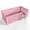 Pink, variant on Bellemave Twin Size Montessori Floor Bed, Solid Wood Floor Bed Frame with Fence Railings & Door, Twin Playhouse Bed Easy to Assembly,Natural