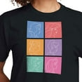 thumbnail image 3 of Disney Princess - Princess Grid - Juniors Cropped Cotton Blend T-Shirt, 3 of 5