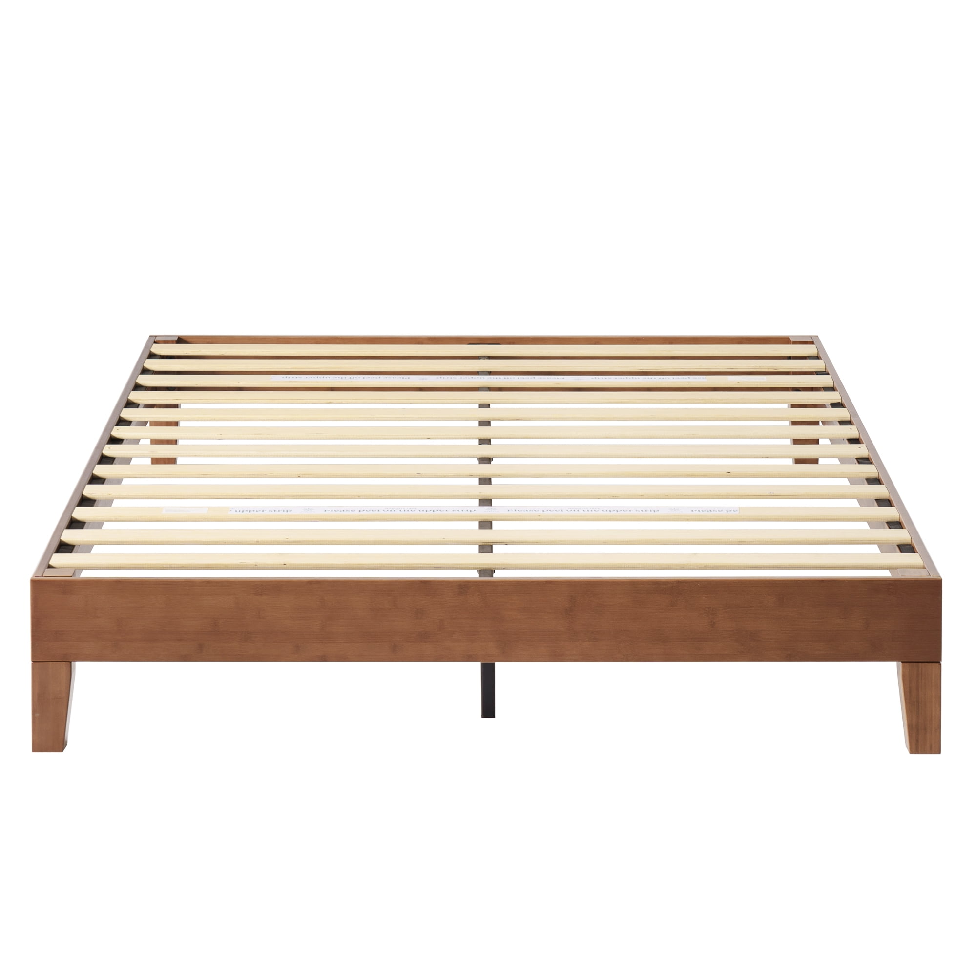 Zinus Wen 12" Deluxe Bamboo Platform Bed, Cherry, Queen