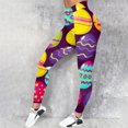 thumbnail image 2 of Women's Spring/Summer Casual Fashion Easter Print Yoga Sports Leggings Hot Pink XXL, 2 of 4