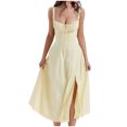 thumbnail image 1 of Cameland Mode Femmes Été Robe Sans Manches à Col en V Ample, 1 of 9